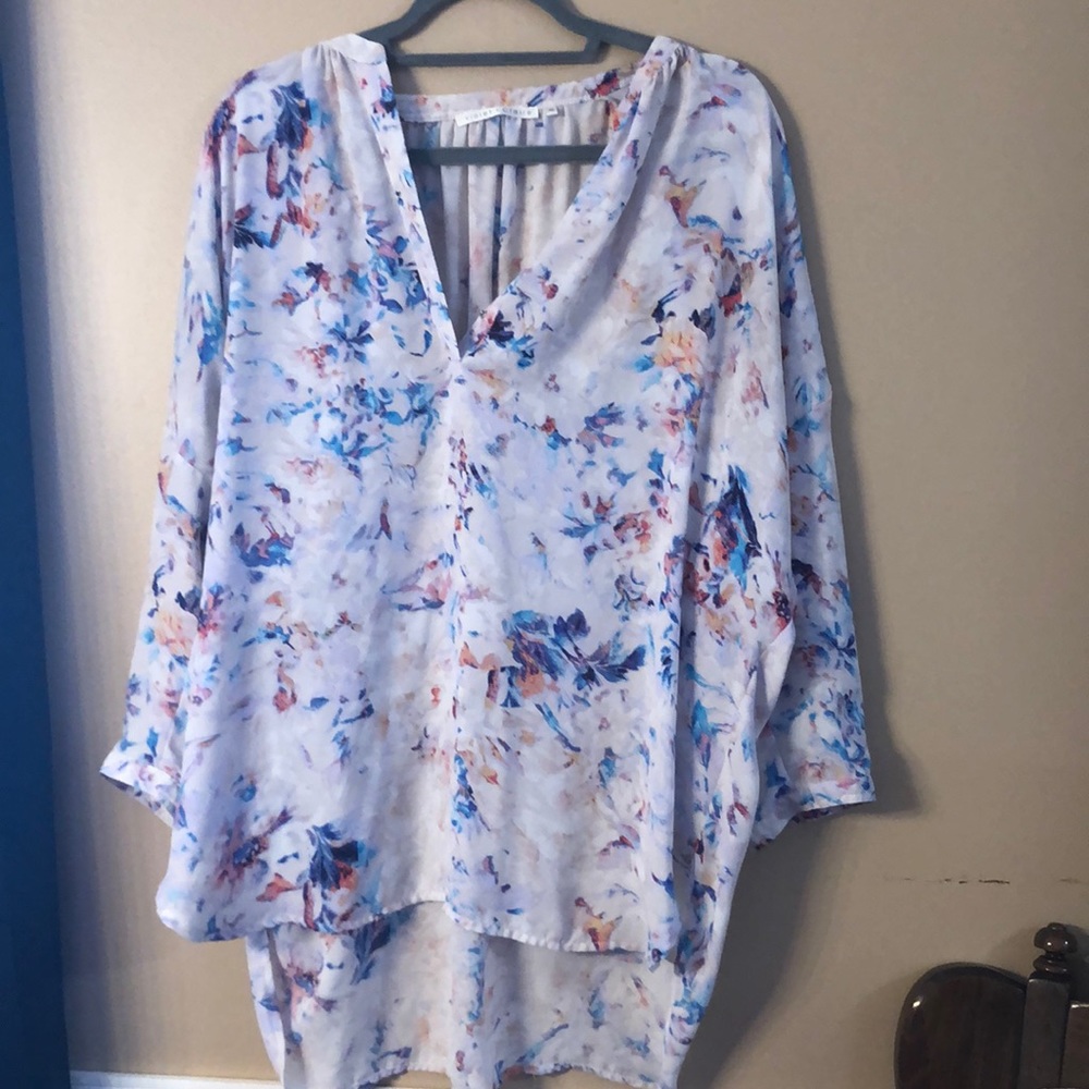 Multi color long sleeve top